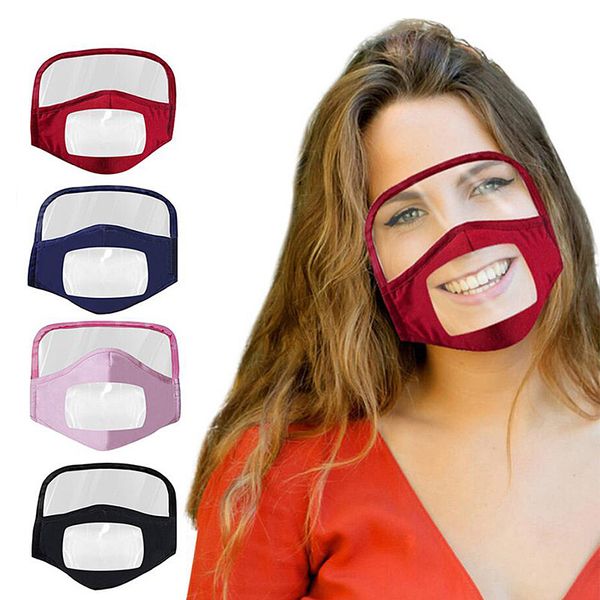 

2 in 1 protective mask visualization special cotton mask for deaf mute cotton orotection integrated mask