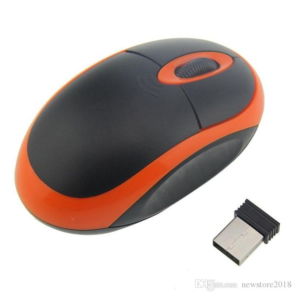 Topi ottici senza cordone del mouse senza fili 2.4G di modo N mini per il taccuino del computer portatile