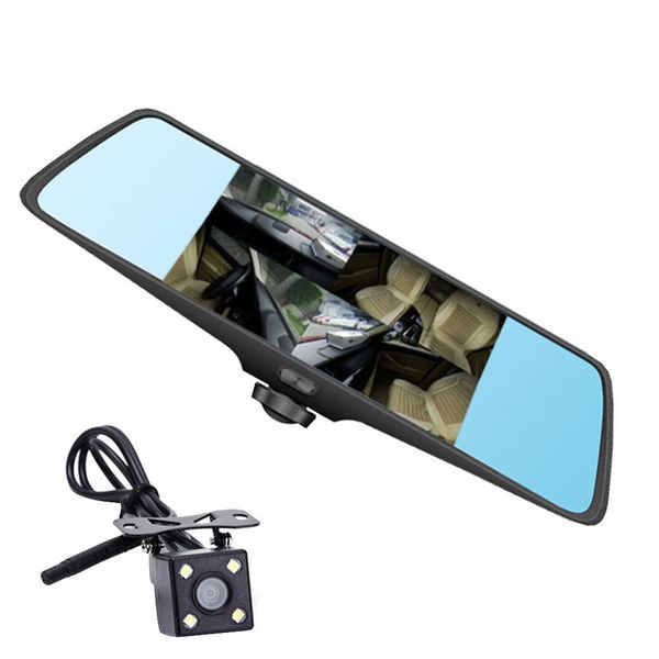 

5 inch 1080p drive recorder panoramic traffic camera rear view mirror car accessories