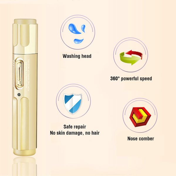 

us bureau of km-6616 electric nose hair coupe-nezr nostril cleaner rduie