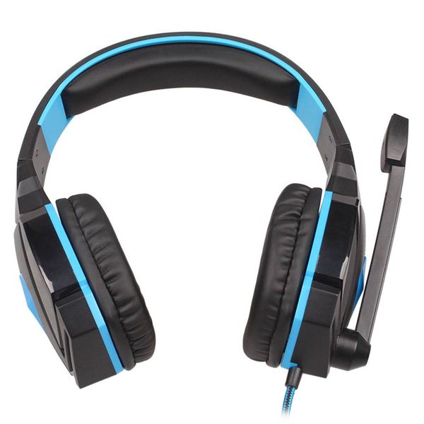 

стерео гарнитура с микрофоном volume control синий