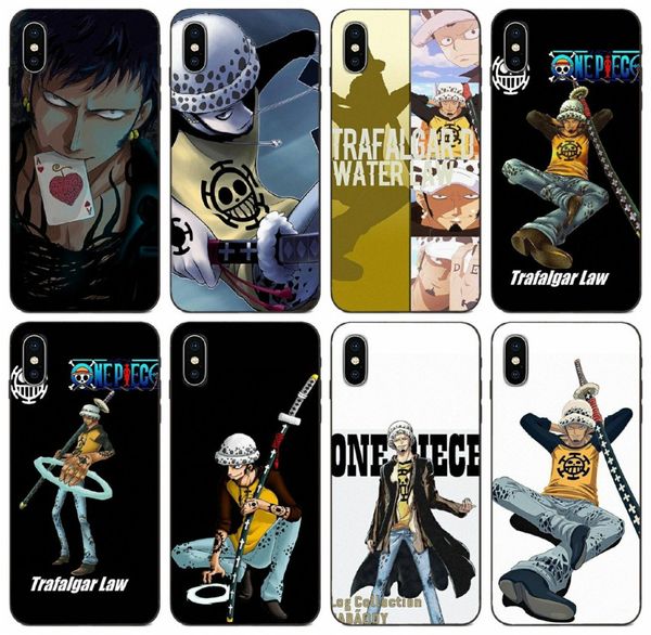 

tongtrade] one piece trafalgar law case for apple iphone 11 pro x xs max 8p 7p 6p samsung on5 on7 honor play 3 redmi note 7 soft tpu case