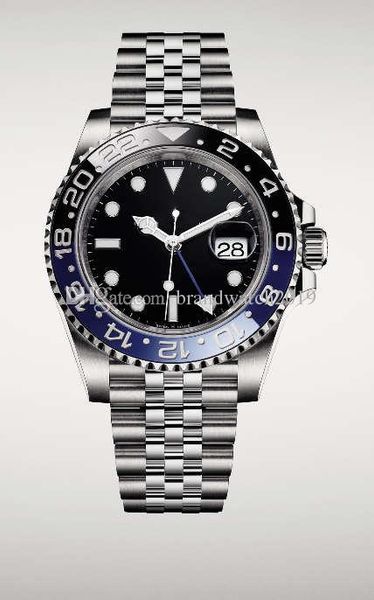 

Горячие высокое качество Мужские часы Двухцветный черный синий керамический обо