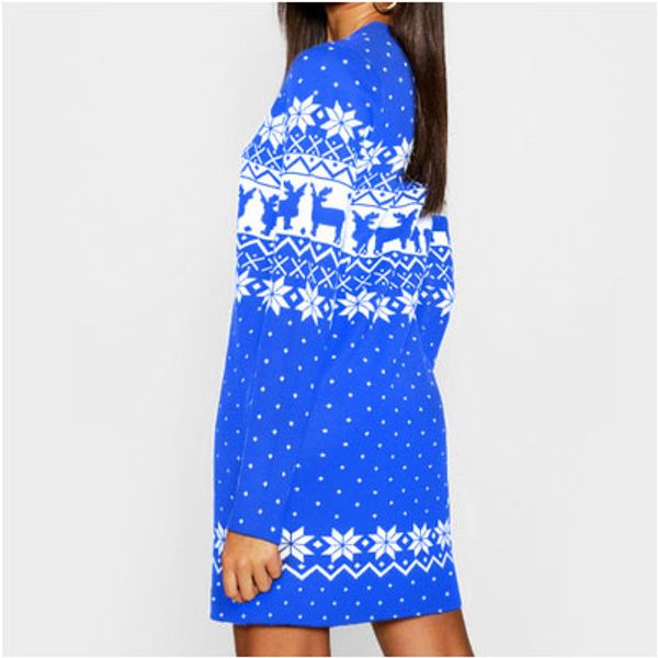 

женщины сексуальное платье рождество одежда печатных с длинными рукавами платья мода прилив вокруг шеи платье марка высокое качество сексуал, Black;gray