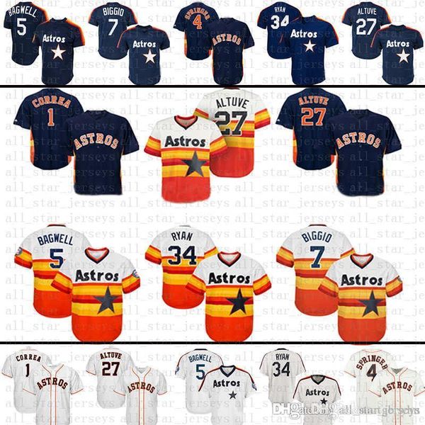 

Embroidery 27 Jose Altuve 4 George Springer 1 Carlos Correa Houston Baseball Jersey Astros 35 Justin Verlander 2 Alex Cool base jerseys