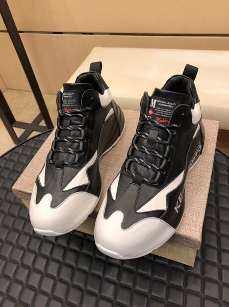 

new style high-end luxury men's casual sports basketball shoes triple fashion men's brand platform men's shoes outdoor joggin, Black