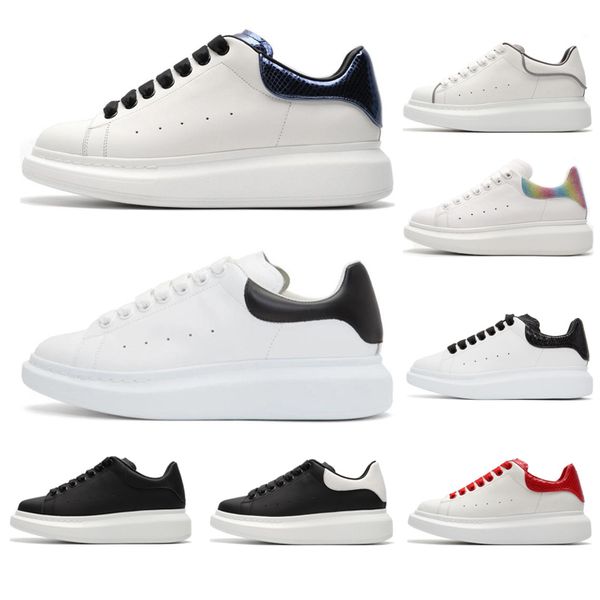

2020 лучшие качества повседневная обувь натуральная кожа кроссовки mens женщин модные trainer белые кожаные туфли на платформе flat chaussur