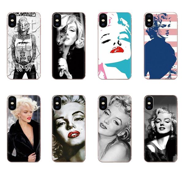 

custom soft phone marilyn monroe with a cat for xiaomi mi3 mi4 mi4c mi4i mi5 mi 5s 5x 6 6x 8 se pro lite a1 max mix 2 note 3 4