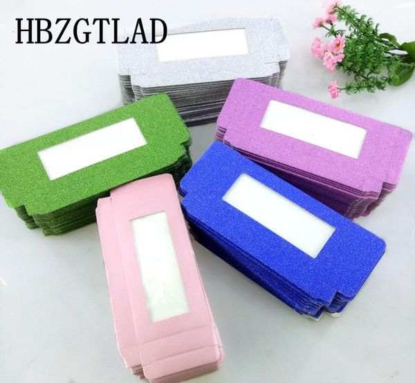 

new 10/20/30/50/100pcs wholesale bulk for 25mm false eyelashes packaging paper boxes rectangle various color lash package box