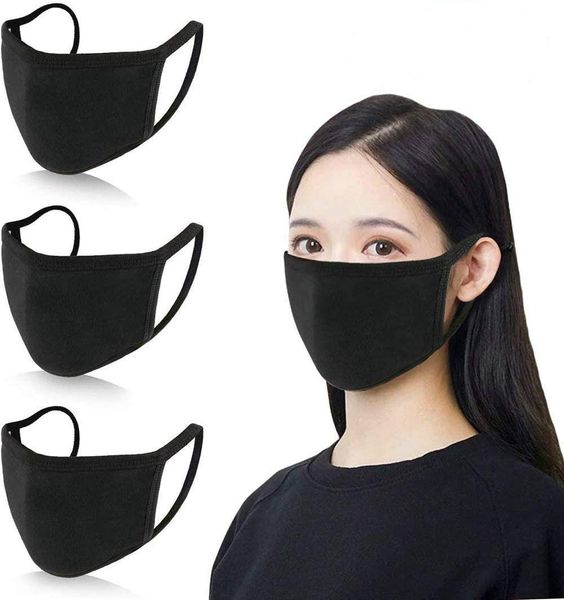 

in stock anti-dust cotton mouth face mask man woman cycling wearing black fashion from protective mask