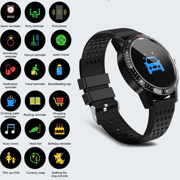 

t1 smartwatch health sport wearable device fitness tracking monitor color display smart watch men women kids for android ios, Slivery;brown