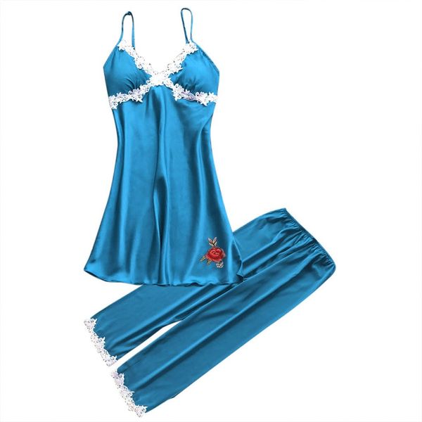 

2019 summer new style women lace lingerie nightwear underwear babydoll sleepwear 2pc set polyester casual trend, Black;red