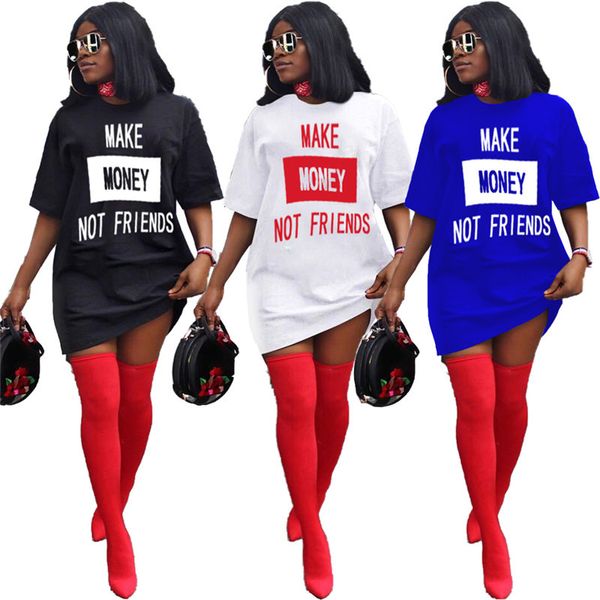 

summer womens t shirt dress solid color designer letters printing luxury loose mini dresses sports short sleeve dress party club wear d6504, Red;yellow