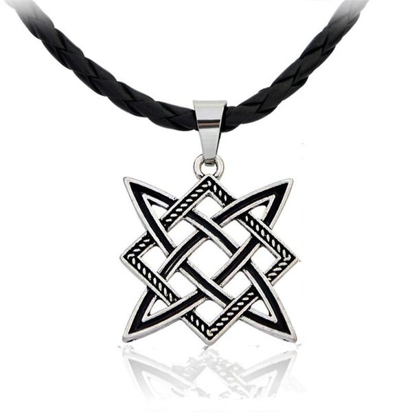 

slavic pagan amulet statement necklace men russian square star pendant kolovrat slavic choker vintage ethnic talisman necklaces, Silver