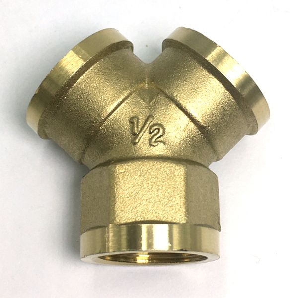 

1/2 inch brass 3 way hose fitting tee, elbow adapter connector for angle valve hose, bath shower arm, toilet bidet sprayer faucet