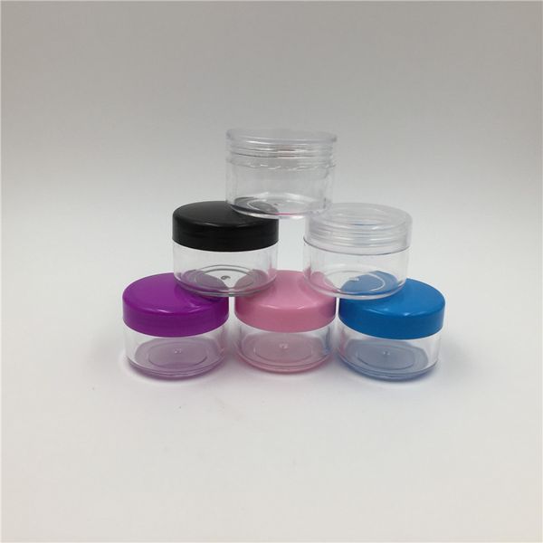 100 Stück 15 g transparente Cremetiegel mit transparenten Deckeln, 15 ml kleine PS-Kunststoffbox, Nagellack-Glitzer-Cremetopf