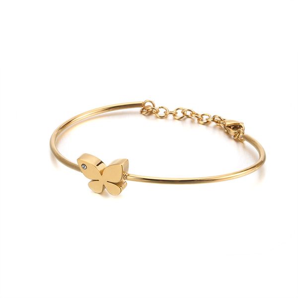 

бабочка браслеты браслет шарма женщин оптовой продажи ювелирных изделий браслет из нержавеющей стали ювелирные изделия серебро розовое золот, Black