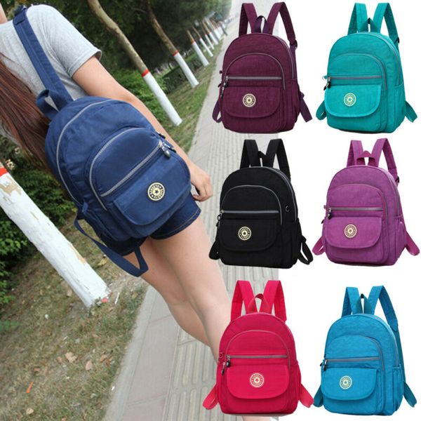 

casual women backpack nylon shoulder rucksack ladies bookbags school bag waterproof fashion holiday travel backpack