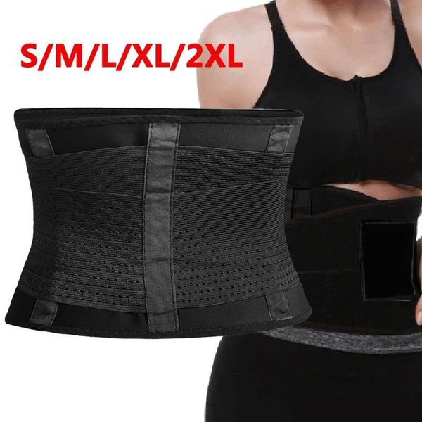 

женщины и мужчины регулируемой elstiac талия поддержка пояс неопреновый поясничной пот пояс фитнес талия тренер, Black;gray