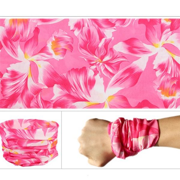 

moto face mask printed multi-functional seamless spf 40 sunshade dust-proof anti-sweat wristband hairband head scarf new
