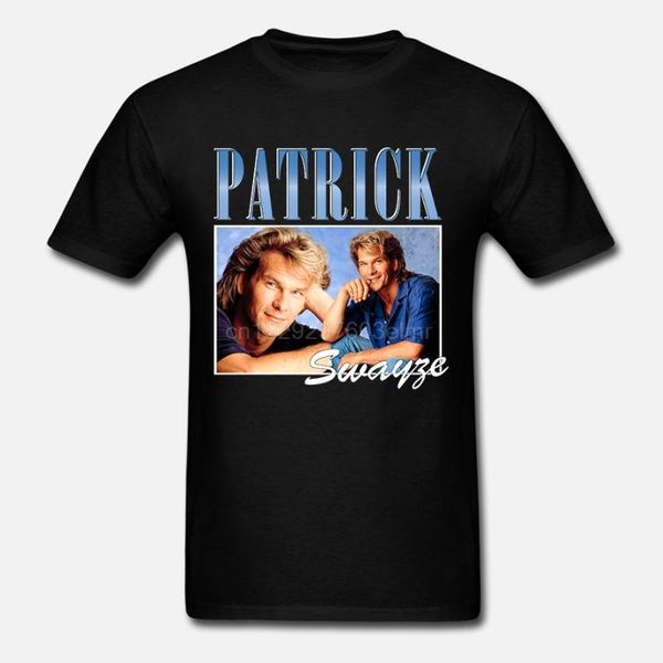 

men t shirt vintage patrick swayze t-shirt women tshirt, White;black