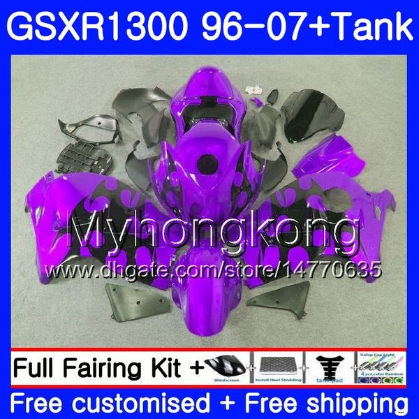 

1set for suzuki hayabusa gsxr-1300 03 04 05 2006 2007 333hm.263 purple nice gsxr1300 96 gsxr 1300 2002 2003 2004 2005 06 07 fairing +tank