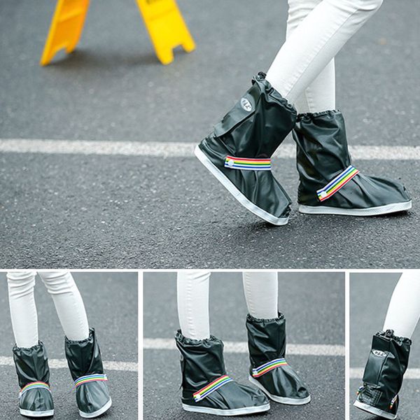 

wholesale new fashion 4 colors rain shoes covers waterproof for women and men zapatos cubren reusable overshoes