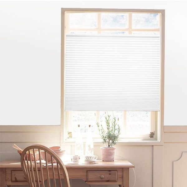 

self-adhesive pleated blinds half blackout windows curtains for bathroom kitchen balcony shades