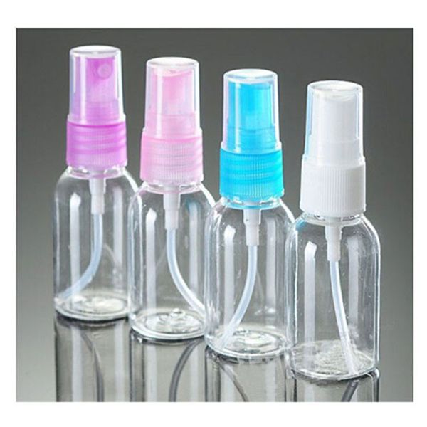 Großhandel 30 ml leere Kosmetikbehälter klare Sprühflasche Reise-Parfümflaschen aus Kunststoff Frauen sprühen Parfümflasche