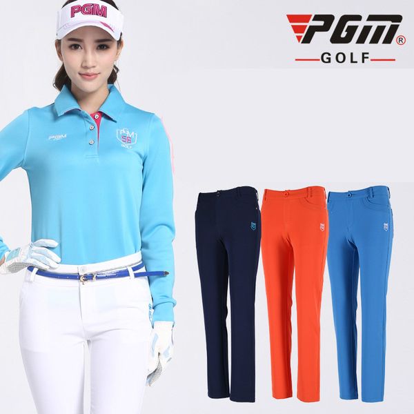 

2018 new pgm products style ladies long trousers breathable slim high elastic pants for women size xs-xl, Gary;green