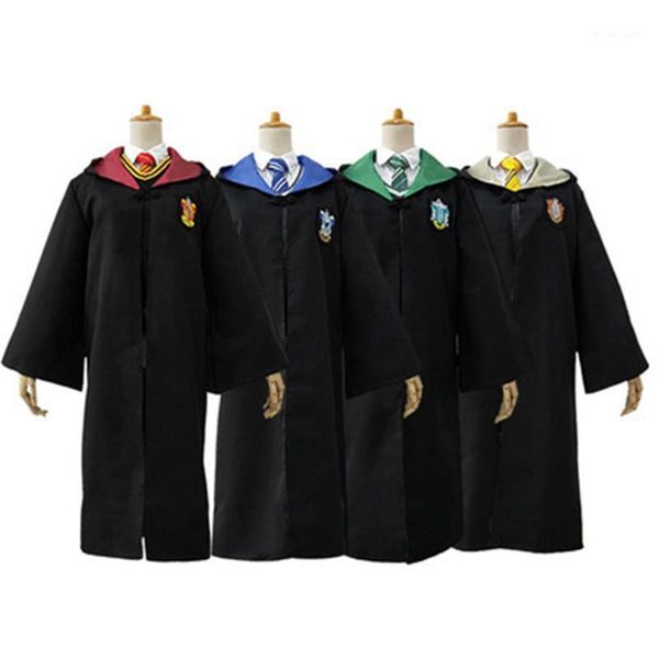 

embroidery panelled harry potter hooded cosplay casual mens womens cosplay harry potter designer theme costume fashion, Black;red