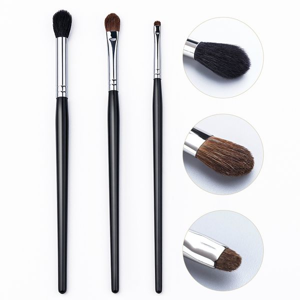 

3pcs eye brushes high grade eye shadow eyebrow brush horse goat hair beauty makeup tools ing