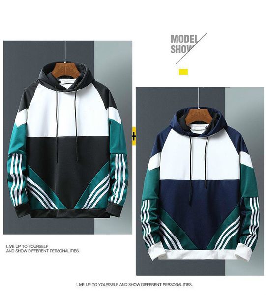 

sweater men women lovers loose coat autumn sweater pullover caps sweater sportswear 2 color m-4xl fashion clothing, Black