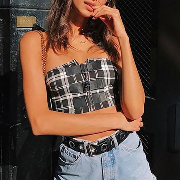 

дикий стиль женщин с плеча урожая топы свободного покроя без бретелек бюстгальтер бак жилеты повседневные топы рубашка видеть сквозь мягкие, White