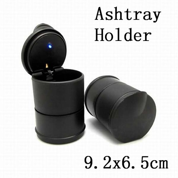 

led portable car truck auto office cigarette ashtray holder cup black p# dropship