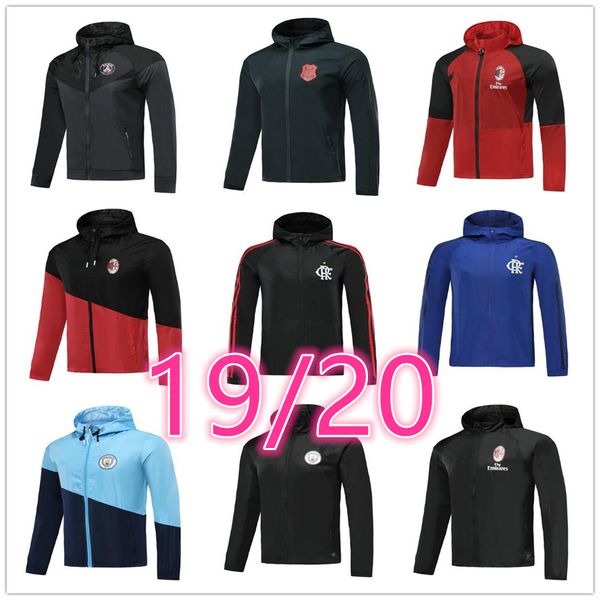 

19 20 new windbreaker Hoodies Sports Hooded jackets Atletico BOCA 2019 2020 POGBA Messi GRIEZMANN soccer jacket Windbreaker
