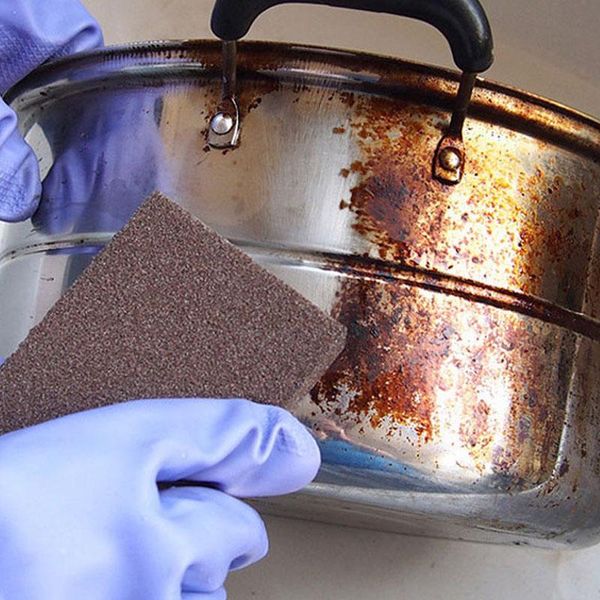

sponge magic eraser for removing rust cleaning cotton emery sponge melamine kitchen supplies descaling clean rub pot