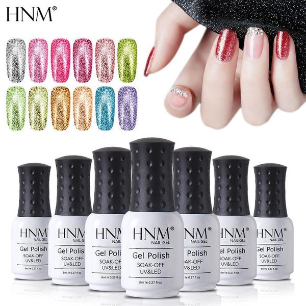 

hnm 8ml super shiny platinum gel nail polish rose gold silver platinum nail varnish primer soak off uv led long lasting lacquer, Red;pink