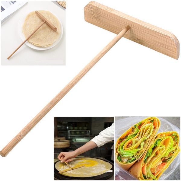 

diy chinese special manufacturer pancake batter wooden spreader stick t-shaped egg scraper cake home kitchen kitchen accessories