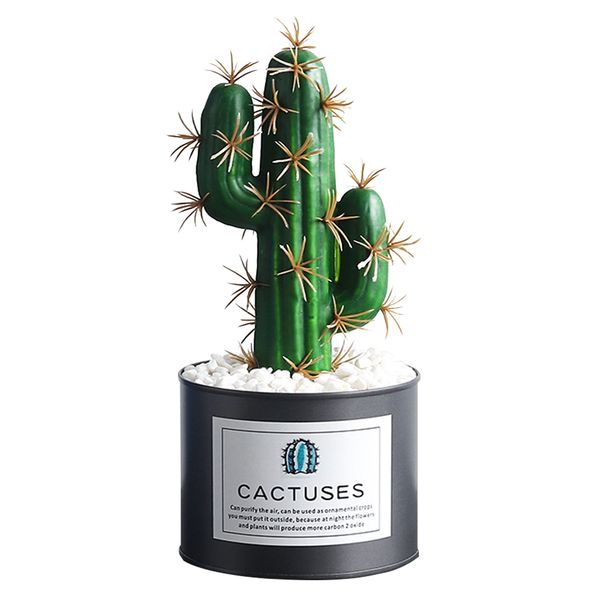 

simulation cactus vintage style artificial plant pot table lifelike green plants decoration colorful