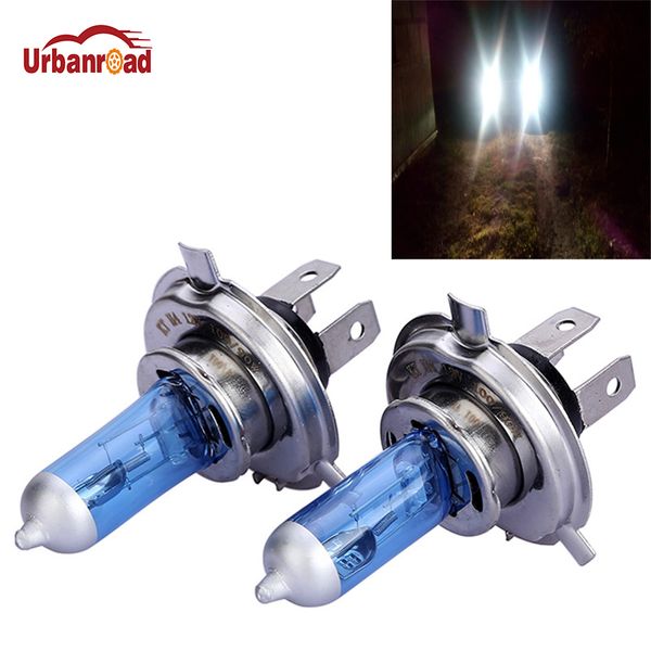 

10pcs/lot halogen h4 9003 6000k 100w / 90w 12v super white auto headlight hi / lo bulb xenon halogen high low beam light