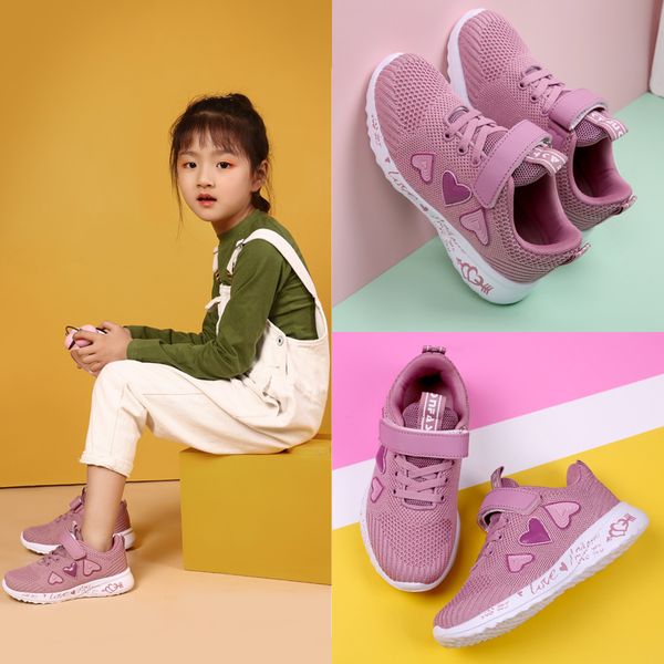 

girls non slip athletic sneakers outdoor walking running lace up with velcro princess shoes toddler sports casual shoes, Black;white