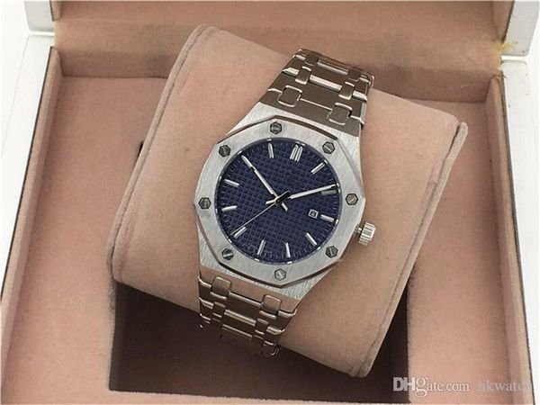 

men women sport watch royal oak stainless steel blue dial 41mm offshore mens quartz movement sport wristwatch designer watch, Slivery;brown