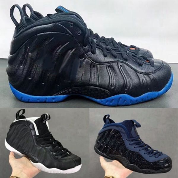 

penny hardaway purple camo knicks obsidian glittery new york orange blue mens basketball shoes foams one designer sports sneakers size 40-47