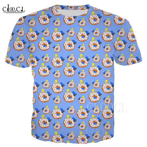 

Anime The Simpsons T Shirt Men Women 3D Print Cartoon Bart Simpson Short Sleeve O-Neck Harajuku Streetwear Tops