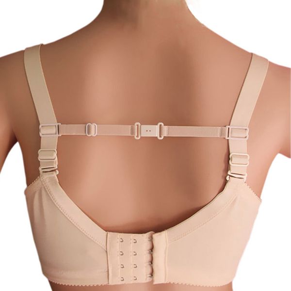 1 cm feminino elástico antiderrapante alças de sutiã ajustáveis suporte de alça cinto com clipes traseiros acessórios de cinto resistente ao deslizamento de peito