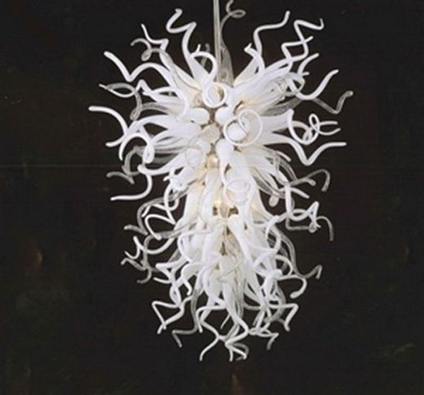 

beautiful milky white large size chihuly chandeliers art lighting for stair villa deco with price