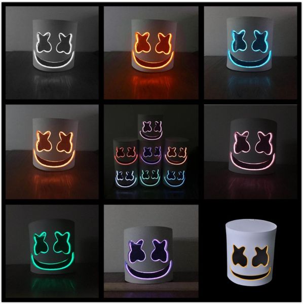 

Led dj mar hmello ma k chri tma halloween co play headgear bar mu ic helmet prop many light color whole ale ev ma k