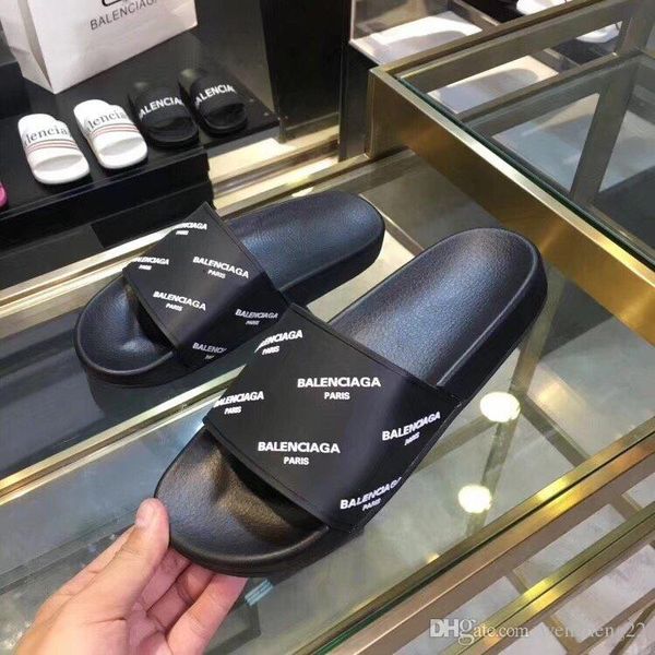 

new style, men's and women's fashion, casual and comfortable sandals and slippers, low-key luxury, non-slip gold brand effect, Black