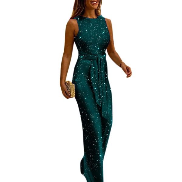 

vicabo women's jumpsuits elegant wide leg sleeveless summer jumpsuit for women girls ladies clothes jumpsuit femme romper#w, Black;white